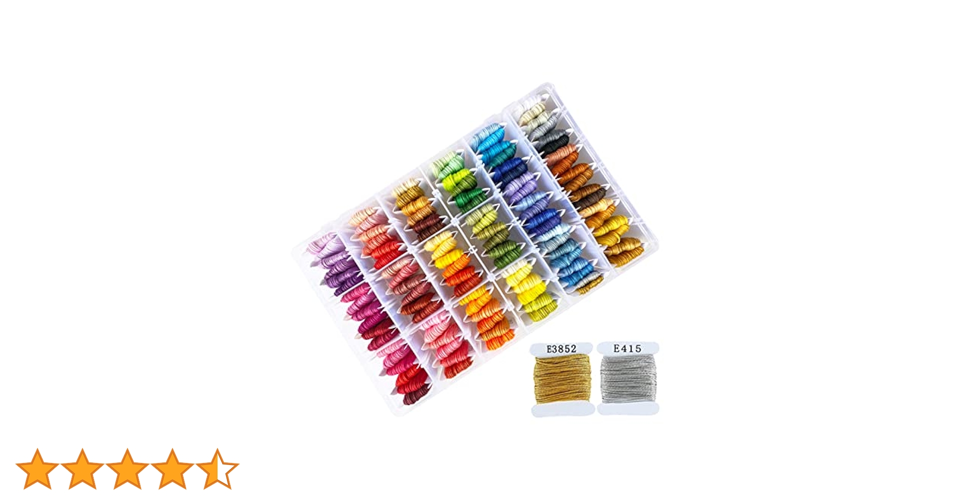 Amazon | RITALT 刺繍糸 セット 収納ケース 108色＋金銀付き